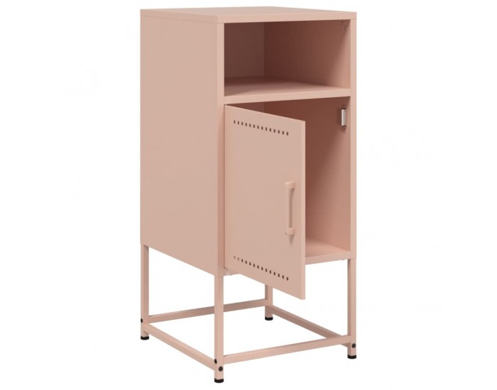 Sonata H Нощно шкафче, розово, 36x39x78 см, стомана