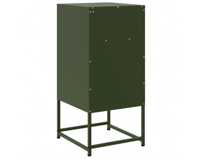 Sonata H Нощни шкафчета 2 бр маслиненозелени 36x39x78 см стомана