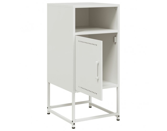 Sonata H Нощни шкафчета 2 бр бял 36x39x78 см стомана