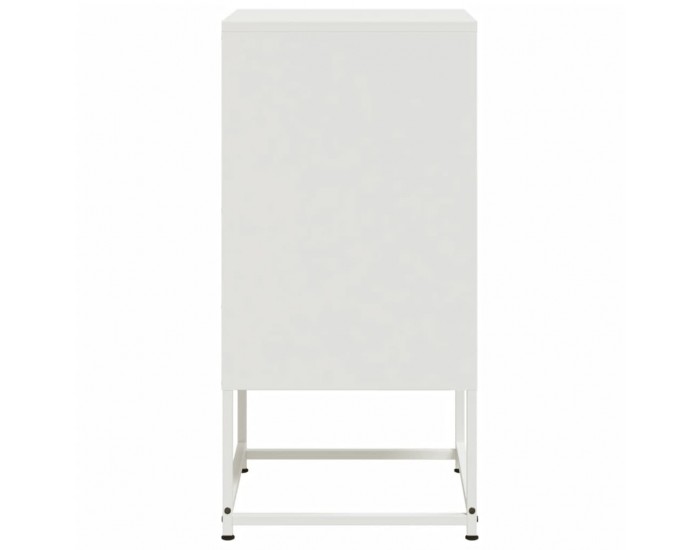 Sonata H Нощни шкафчета 2 бр бял 36x39x78 см стомана