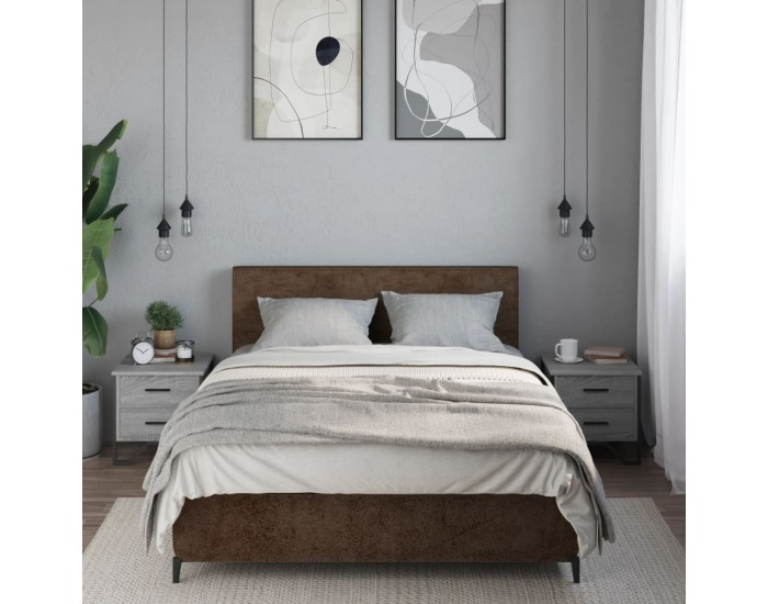 Sonata H Нощни шкафчета, 2 бр, сив сонома, 40x41x40 см, инженерно дърво