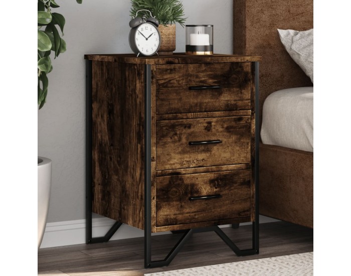 Sonata H Нощно шкафче, опушен дъб, 40x41x60 см, инженерно дърво