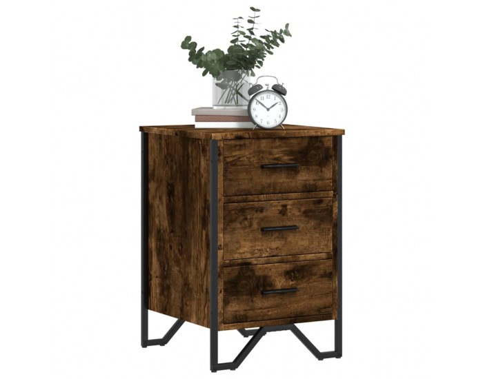 Sonata H Нощно шкафче, опушен дъб, 40x41x60 см, инженерно дърво