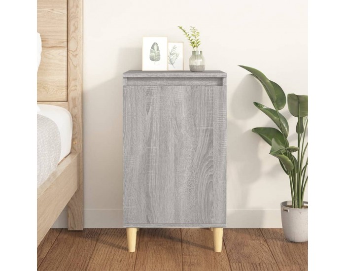 Sonata H Нощно шкафче, сив сонома, 40x35x70 см, инженерно дърво