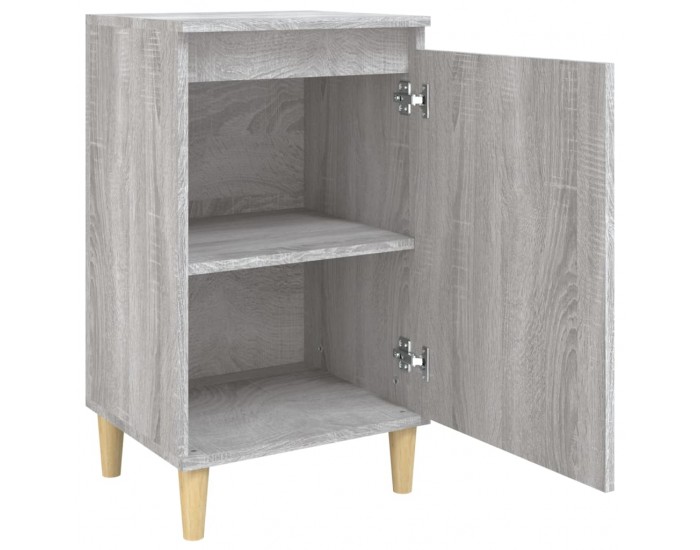 Sonata H Нощно шкафче, сив сонома, 40x35x70 см, инженерно дърво