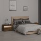 Sonata H Нощни шкафчета, 2 бр, с LED осветление, опушен дъб, 60x35x40 см