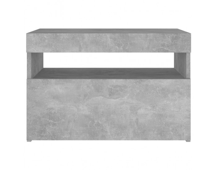 Sonata H Нощно шкафче с LED осветление бетонно сиво 60x35x40 см