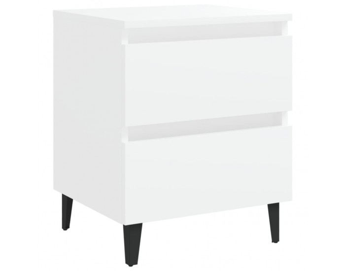 Sonata H Нощно шкафче, бяло, 40x35x50 см, инженерно дърво