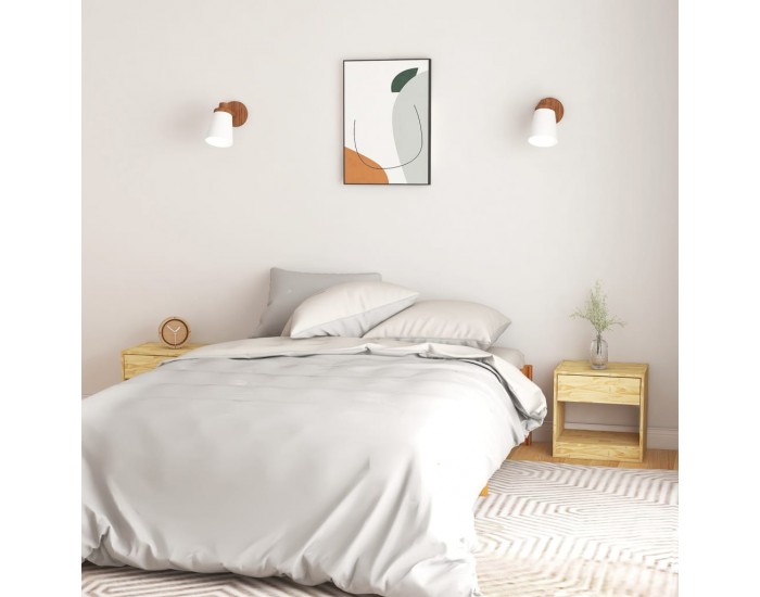 Sonata H Нощни шкафчета, 2 бр, 40x31x40 см, борово дърво масив