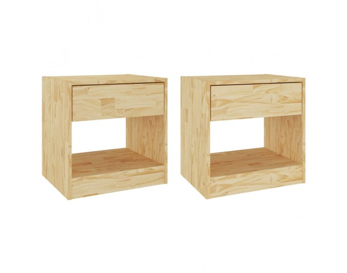 Sonata H Нощни шкафчета, 2 бр, 40x31x40 см, борово дърво масив