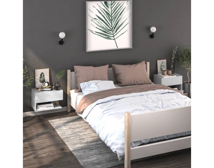 Sonata H Нощно шкафче за стенен монтаж, бяло