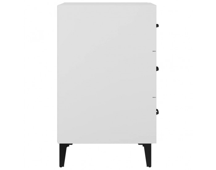 Sonata H Нощно шкафче, черно, 40x40x66 см, инженерно дърво