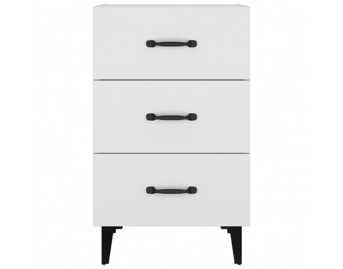 Sonata H Нощно шкафче, черно, 40x40x66 см, инженерно дърво