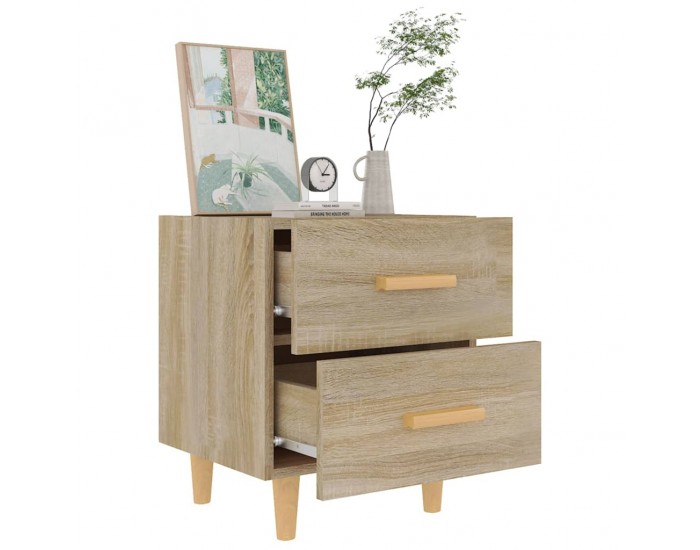 Sonata H Нощно шкафче, опушен дъб, 40x35x47,5 см