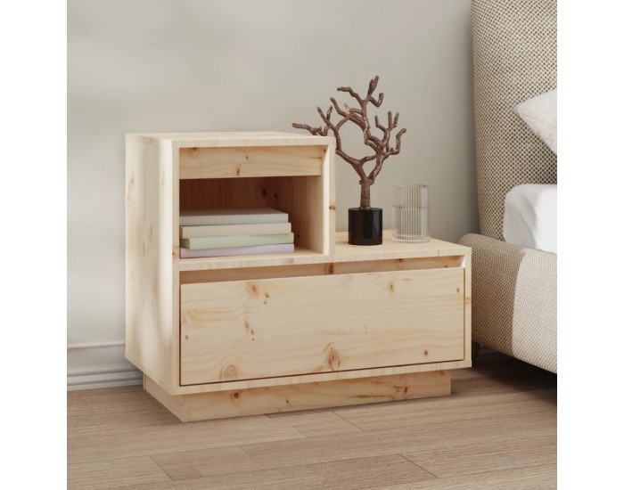 Sonata H Нощно шкафче, 60x34x51 см, борово дърво масив