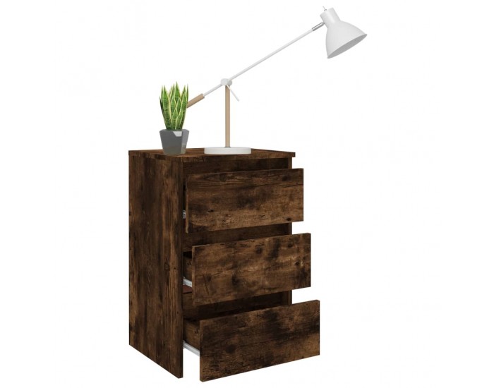 Sonata H Нощно шкафче, опушен дъб, 40x35x62,5 см, инженерно дърво