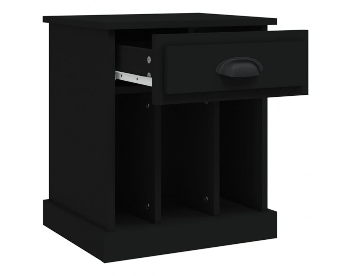 Sonata H Нощно шкафче, черно, 43x36x50 см