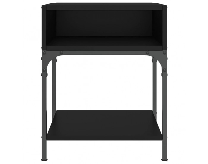 Sonata H Нощни масички, 2 бр, черни, 40x41x50 см, инженерно дърво