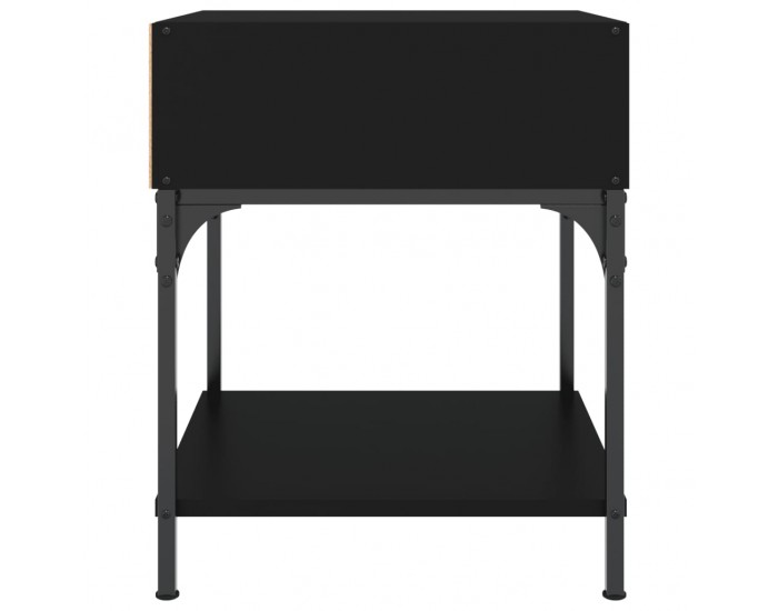 Sonata H Нощни масички, 2 бр, черни, 40x41x50 см, инженерно дърво