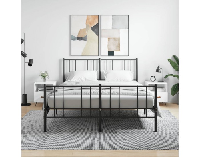 Sonata H Нощни шкафчета, 2 бр, бял гланц, 40x35x47,5 см, инженерно дърво