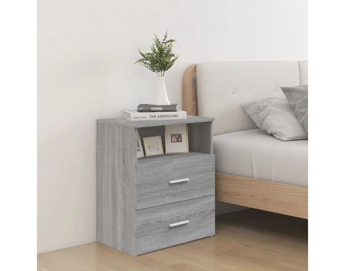 Sonata H Нощно шкафче, сив сонома, 50x32x60 см