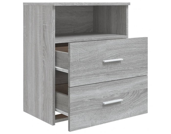 Sonata H Нощно шкафче, сив сонома, 50x32x60 см
