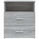 Sonata H Нощно шкафче, сив сонома, 50x32x60 см