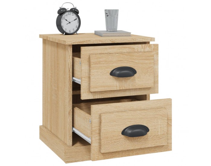 Sonata H Нощни шкафчета, 2 бр, сонома дъб, 39x39x47,5см, инженерно дърво