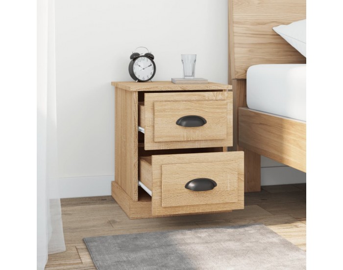 Sonata H Нощни шкафчета, 2 бр, сонома дъб, 39x39x47,5см, инженерно дърво
