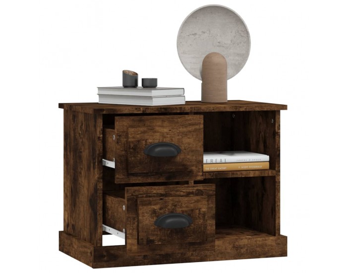 Sonata H Нощно шкафче, опушен дъб, 60x35,5x45 см