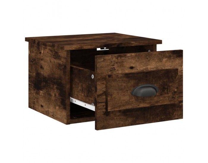 Sonata H Нощно шкафче за стенен монтаж, опушен дъб, 41,5x36x28 см