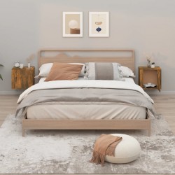 Sonata H Нощни шкафчета за стенен монтаж, 2 бр, опушен дъб, 50x30x47 см - Нощни шкафчета