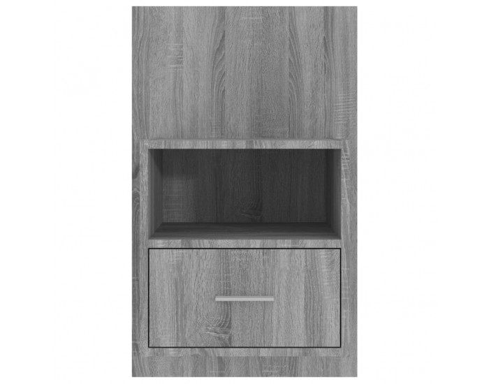 Sonata H Нощно шкафче за стенен монтаж, сив сонома