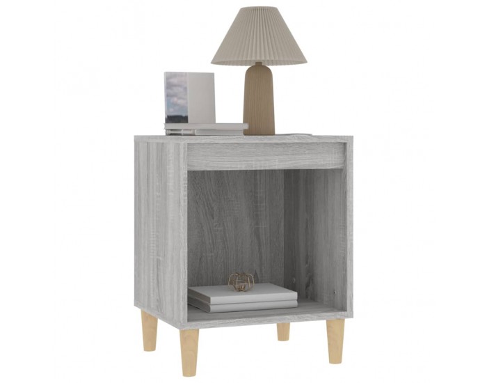Sonata H Нощни шкафчета, 2 бр, сив сонома, 40x35x50 см