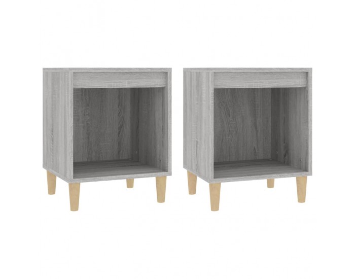 Sonata H Нощни шкафчета, 2 бр, сив сонома, 40x35x50 см