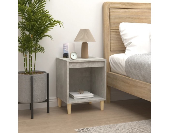 Sonata H Нощни шкафчета, 2 бр, бетонно сиво, 40x35x50 см