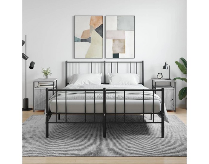 Sonata H Нощни шкафчета, 2 бр, сив сонома, 40x42x60 см, инженерно дърво