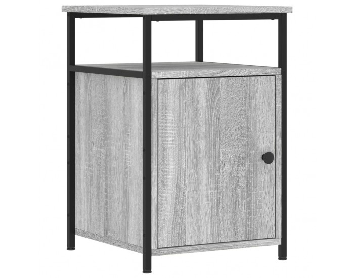 Sonata H Нощни шкафчета, 2 бр, сив сонома, 40x42x60 см, инженерно дърво