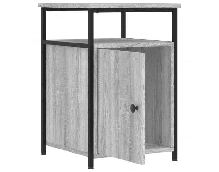 Sonata H Нощни шкафчета, 2 бр, сив сонома, 40x42x60 см, инженерно дърво