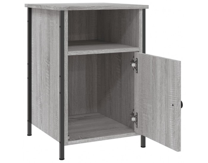 Sonata H Нощно шкафче, сив сонома, 40x42x60 см, инженерно дърво