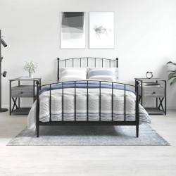 Sonata H Нощни шкафчета 2 бр сив сонома 40x42x55 см инженерно дърво - Нощни шкафчета