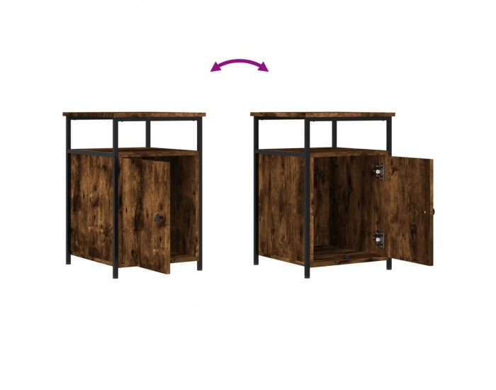 Sonata H Нощно шкафче, опушен дъб, 40x42x60 см, инженерно дърво