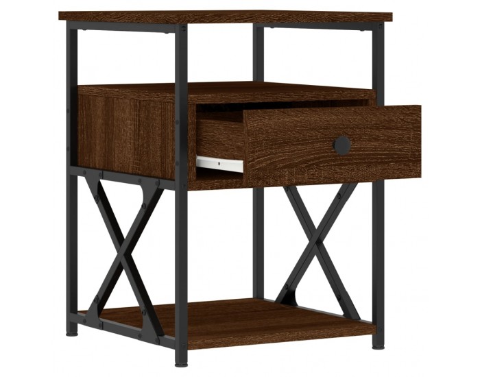 Sonata H Нощни шкафчета 2 бр кафяв дъб 40x42x55 см инженерно дърво