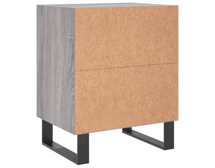 Sonata H Нощни шкафчета, 2 бр, сив сонома, 40x30x50 см, инженерно дърво