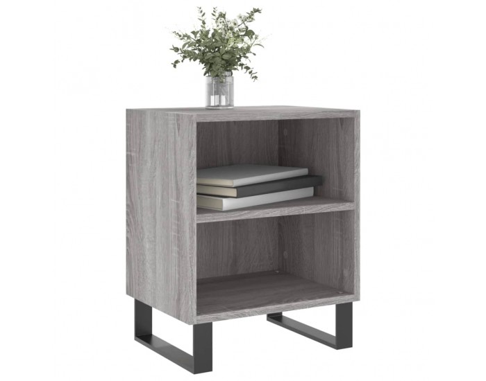 Sonata H Нощни шкафчета, 2 бр, сив сонома, 40x30x50 см, инженерно дърво