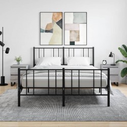 Sonata H Нощни шкафчета 2 бр сив сонома 40x35x50 см инженерно дърво - Нощни шкафчета