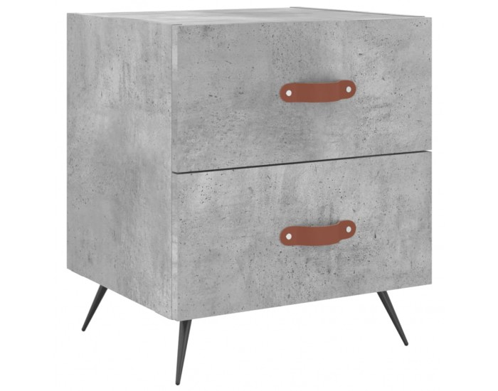 Sonata H Нощни шкафчета 2 бр бетонно сиво 40x35x47,5 см инженерно дърво