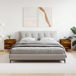 Sonata H Нощни шкафчета 2 бр опушен дъб 40x35x47,5 см инженерно дърво - Нощни шкафчета