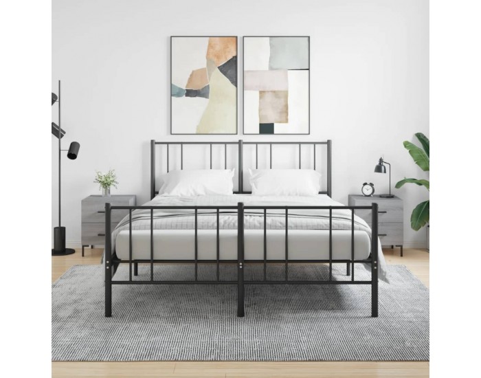 Sonata H Нощни шкафчета 2 бр сив сонома 40x35x47,5 см инженерно дърво