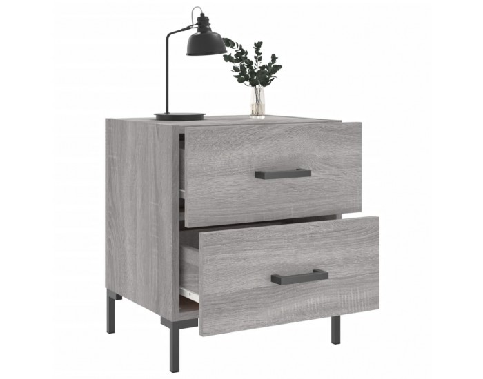 Sonata H Нощни шкафчета 2 бр сив сонома 40x35x47,5 см инженерно дърво